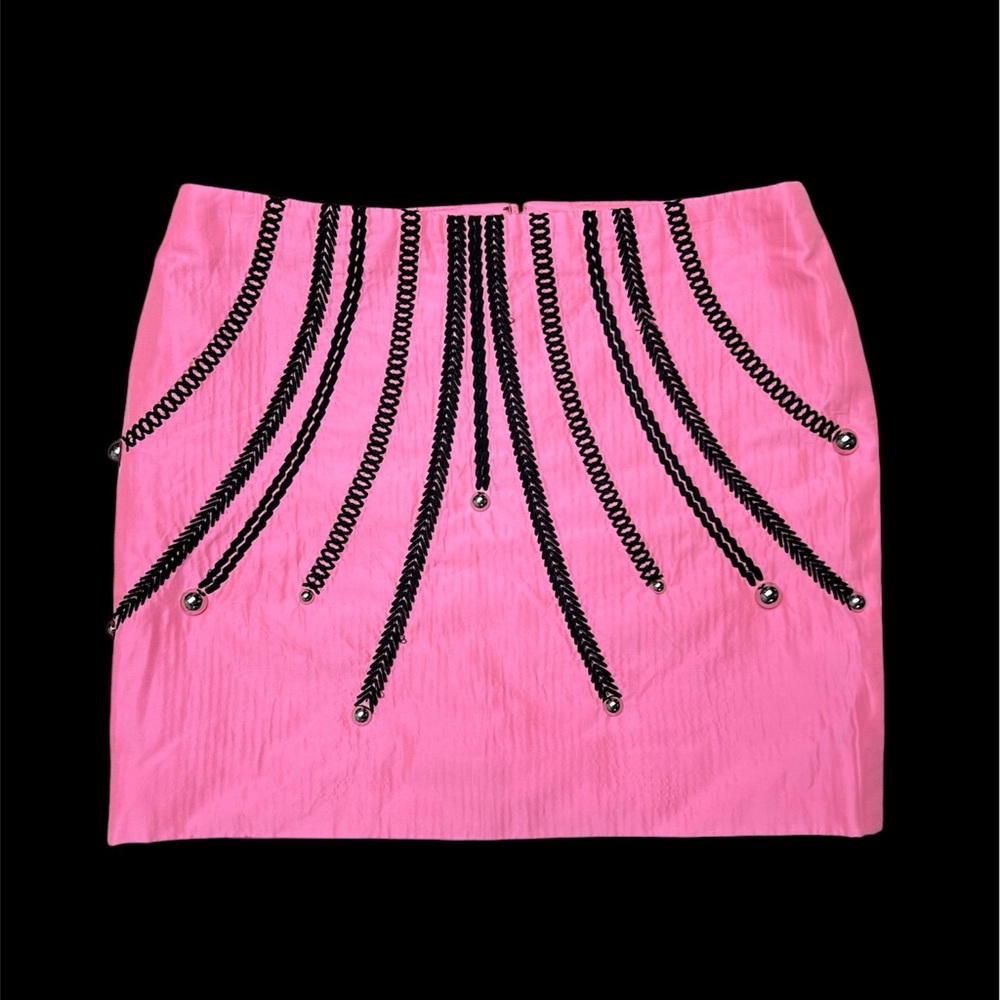 Versace Studded Hot Pink Mini Skirt size 38